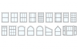 Selection of sash windows