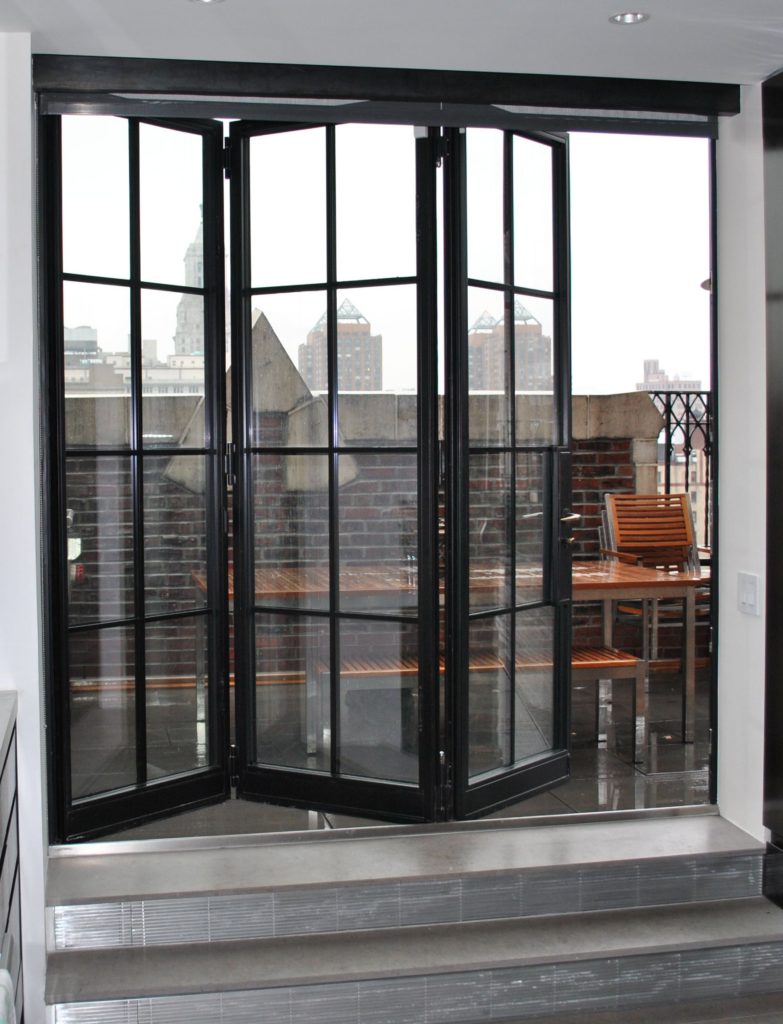 Balcony bi fold doors